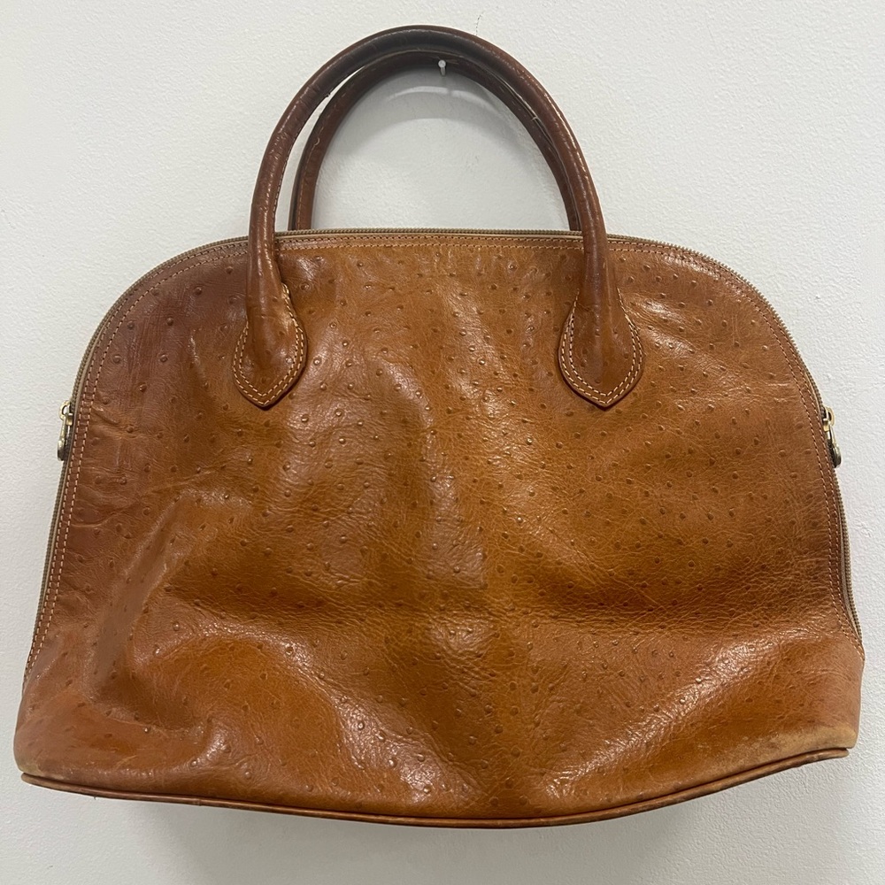 Elegant Brown Vintage Leather Handbag